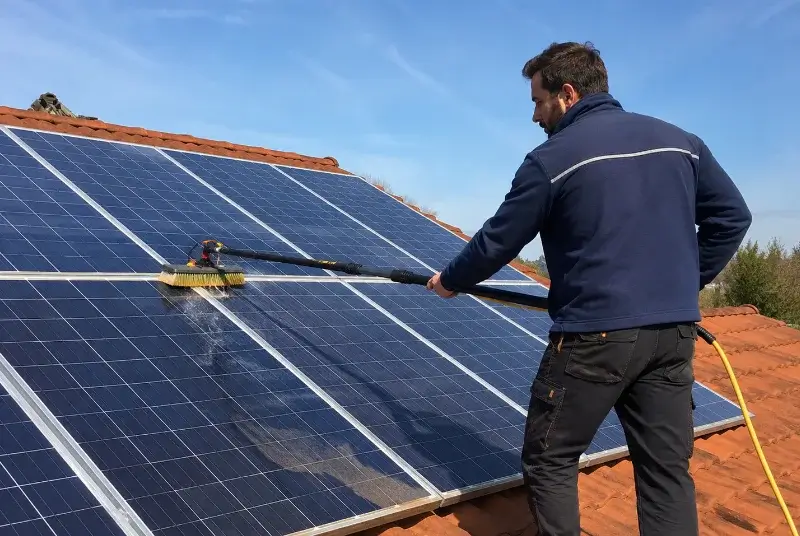 Nettoyage et entretien de panneaux solaires à Sommerau